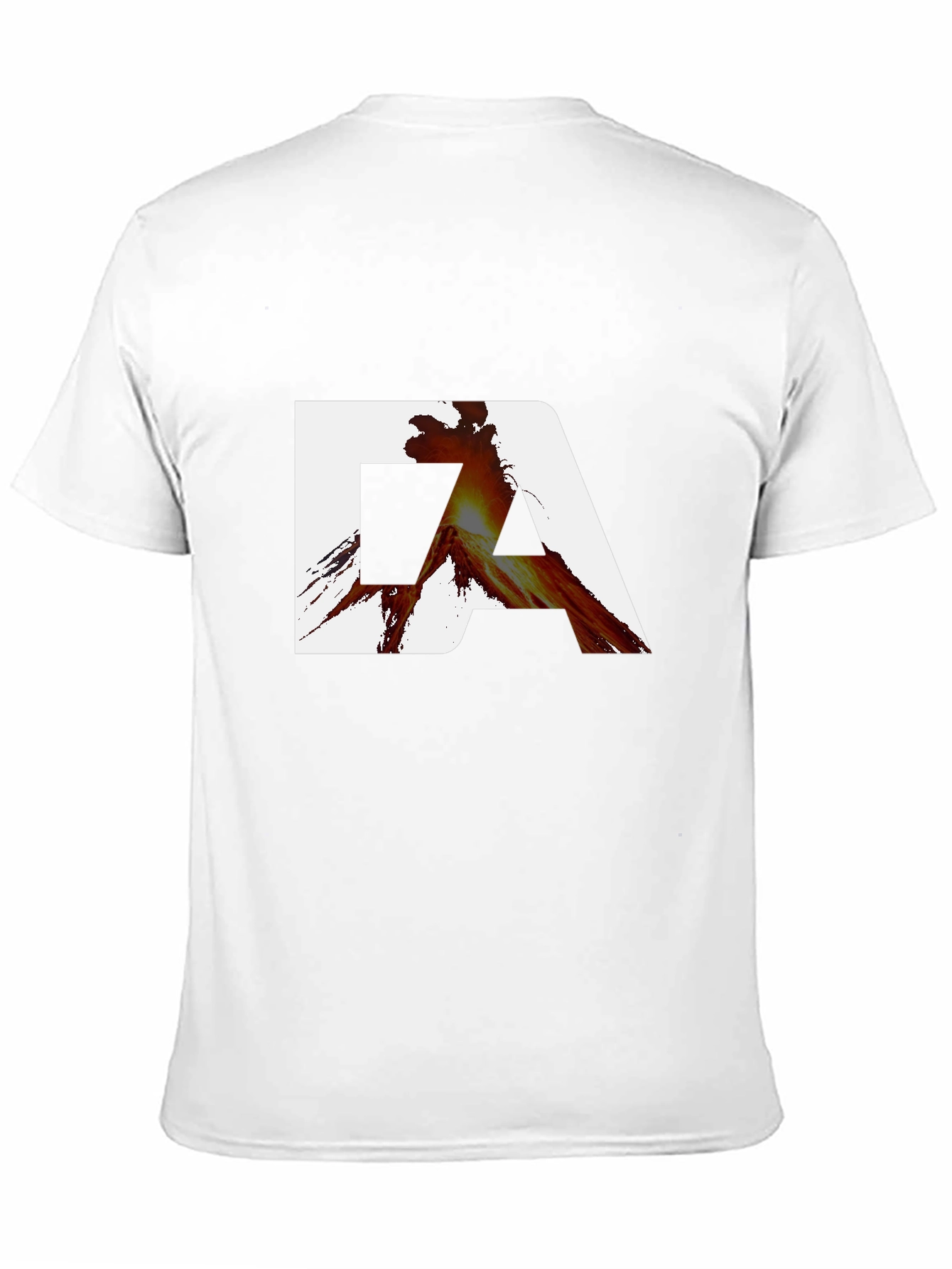 Modern Graphic Tee - DA Lava Print - Black