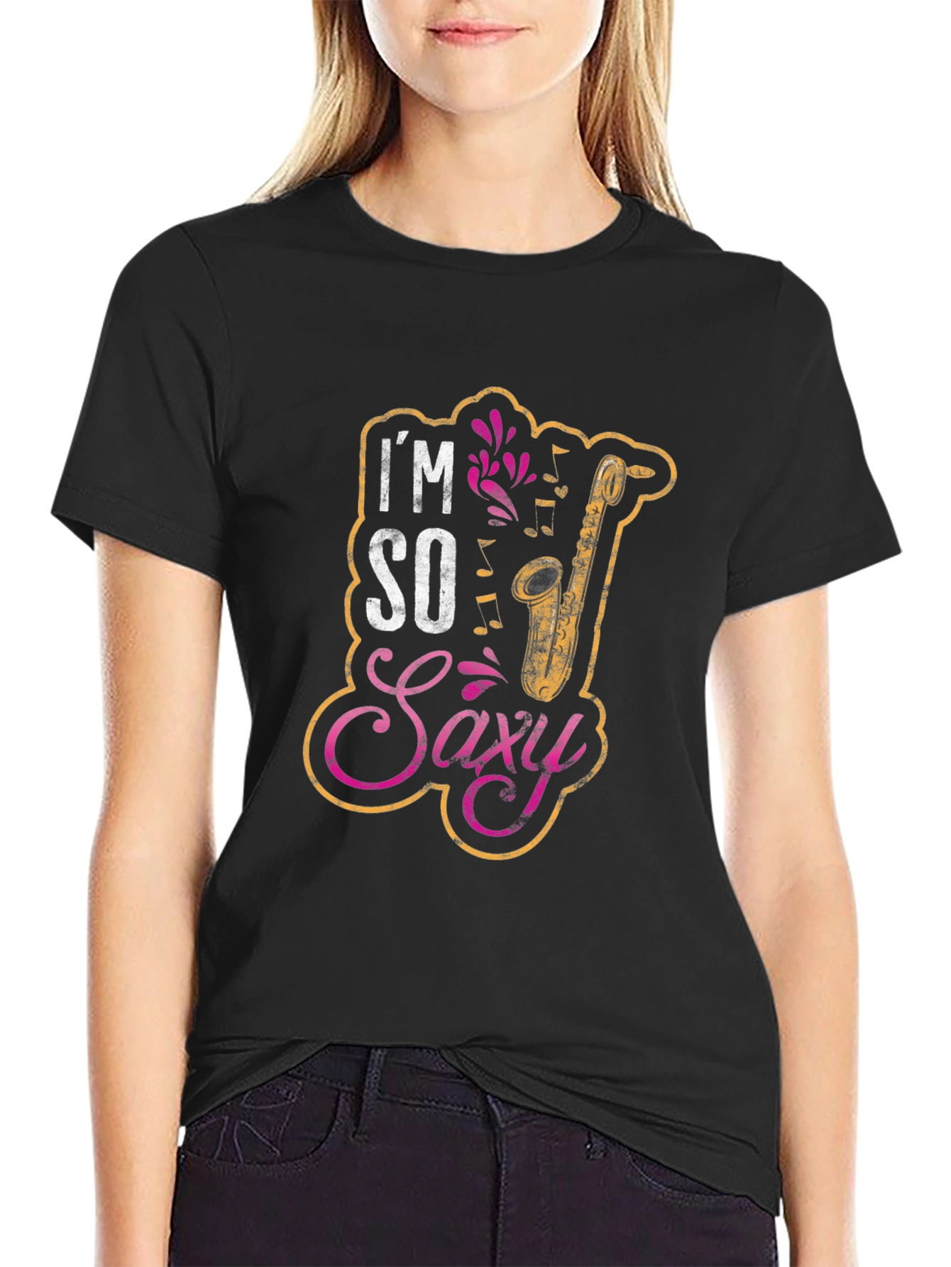 Im So Saxi Saxophone Musician Graphic T-Shirt