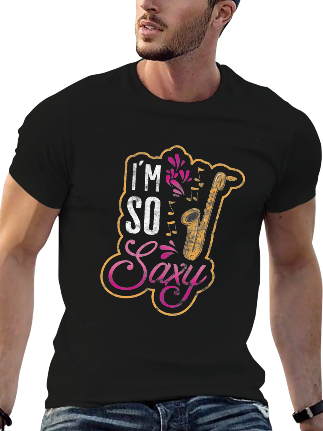 Im So Saxi Saxophone Musician Graphic T-Shirt