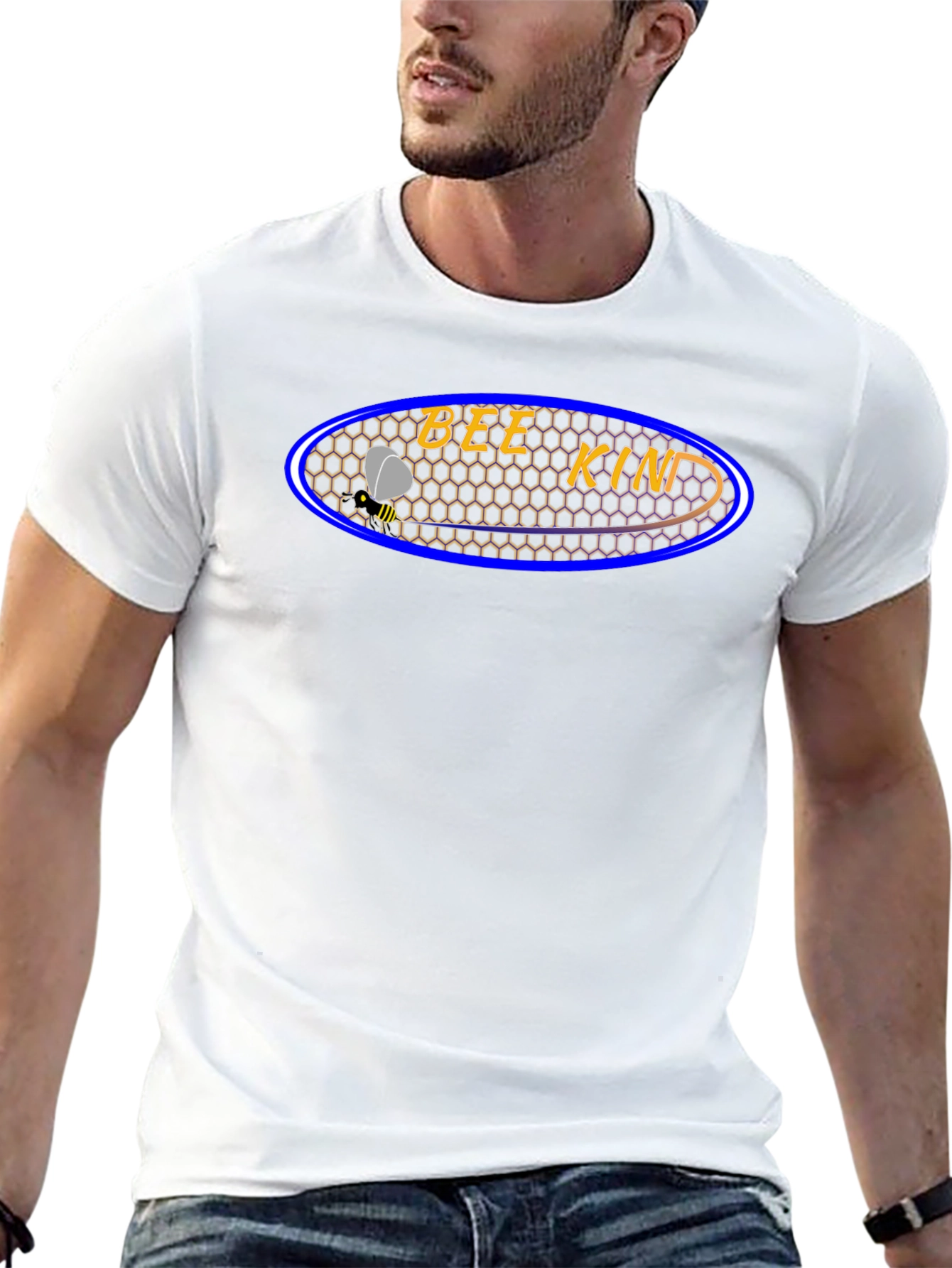 Bee Kind Black Graphic Tee - Mens