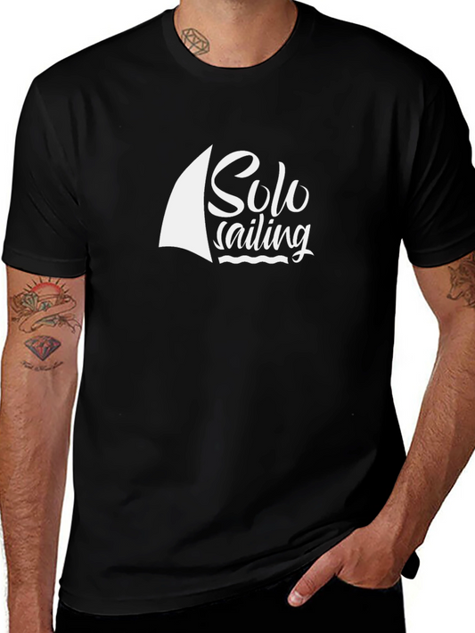 Solo Sailing Black T-Shirt
