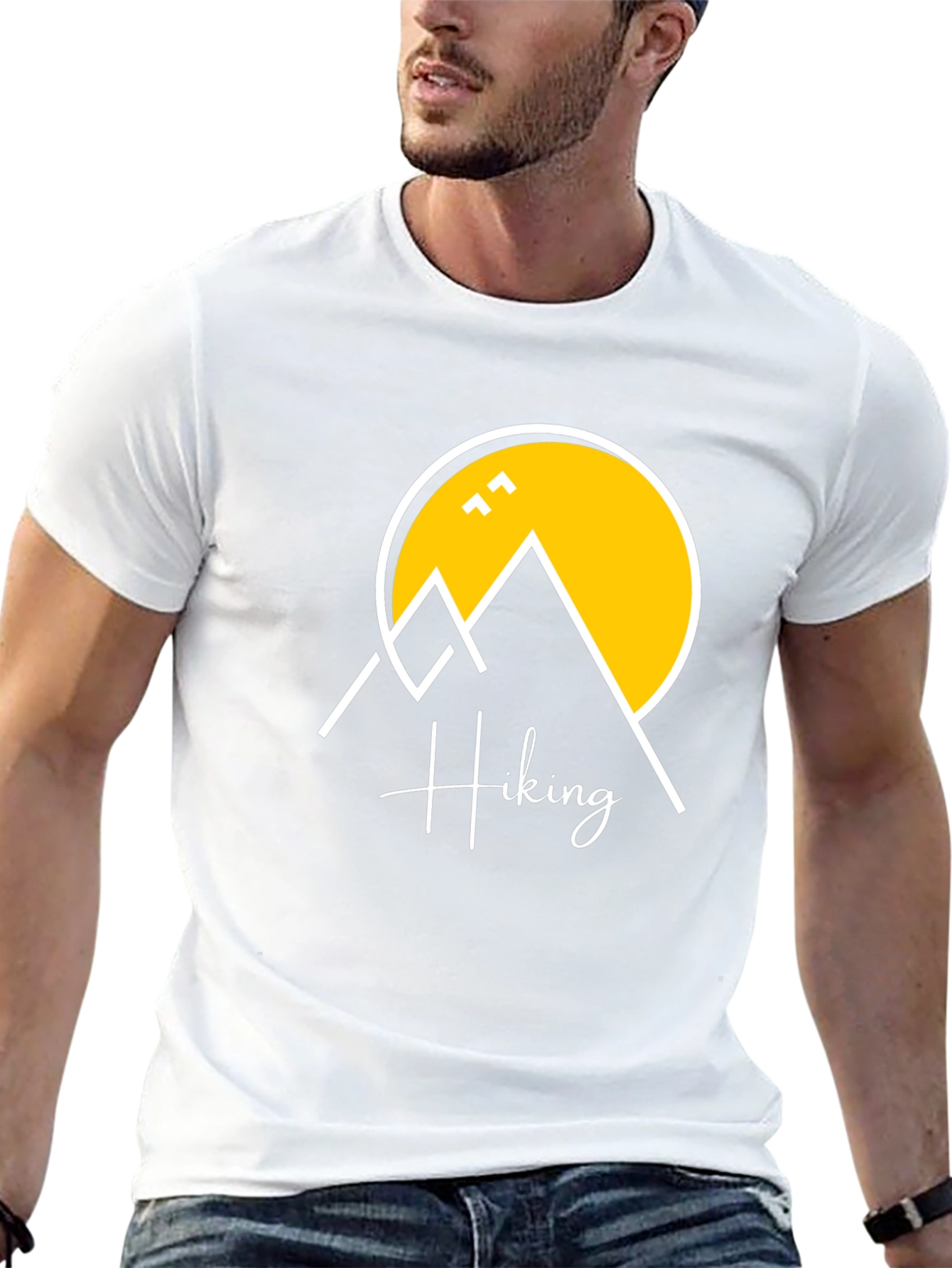 Hiking Graphic T-Shirt - Black Cotton Tee