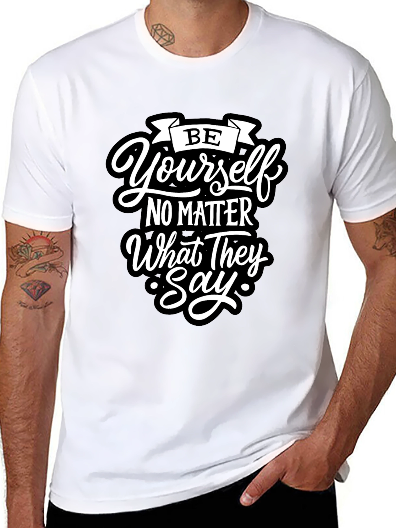 Be Yourself T-Shirt - Motivational Quote Tee