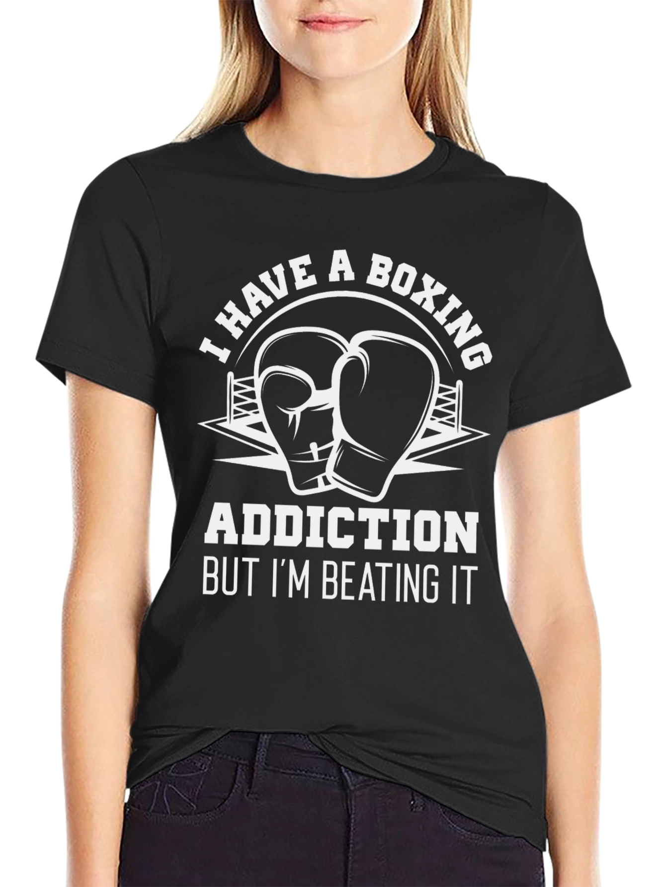 Boxing Addiction T-Shirt - Funny Gym Workout Tee