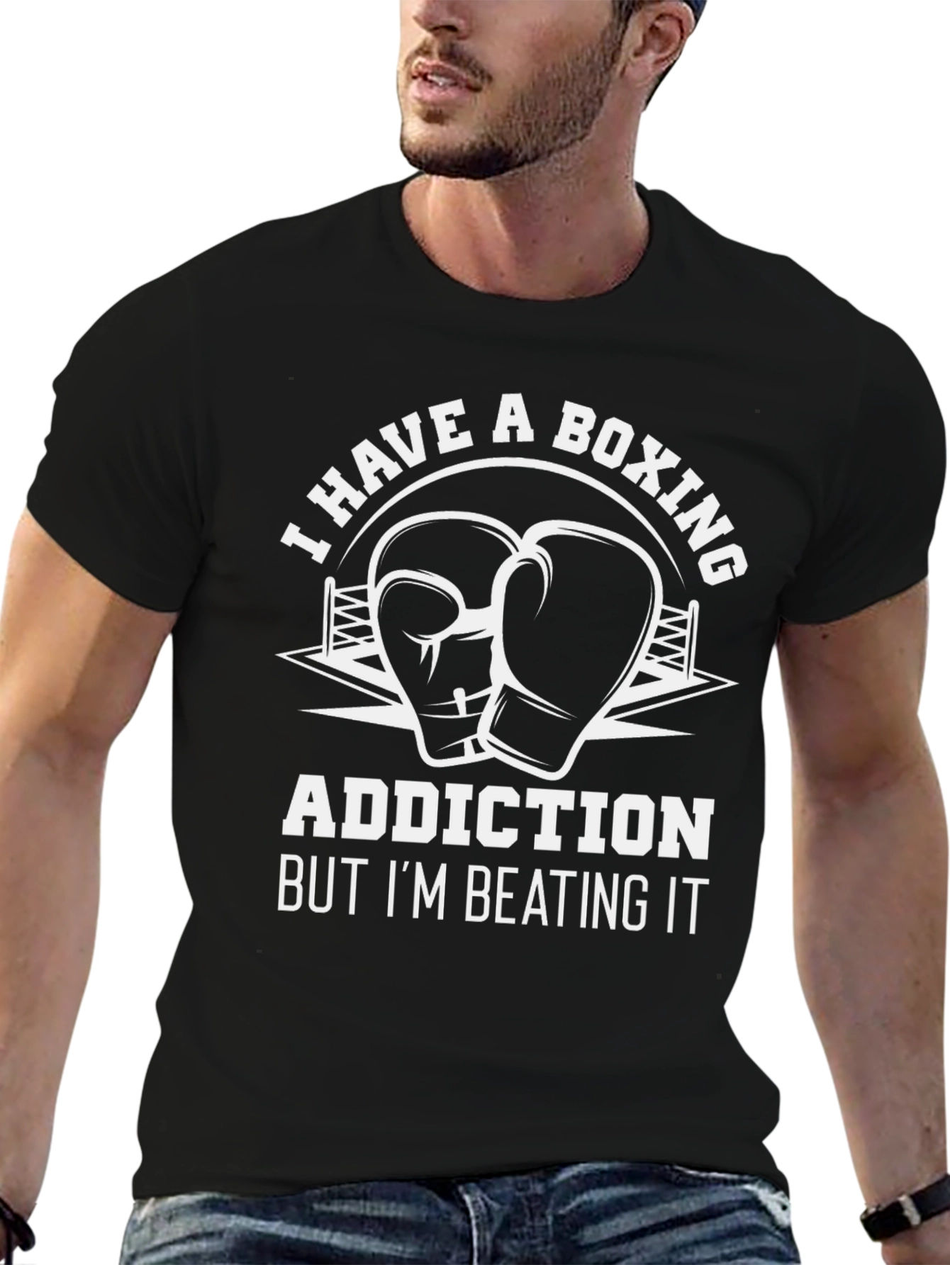 Boxing Addiction T-Shirt - Funny Gym Workout Tee