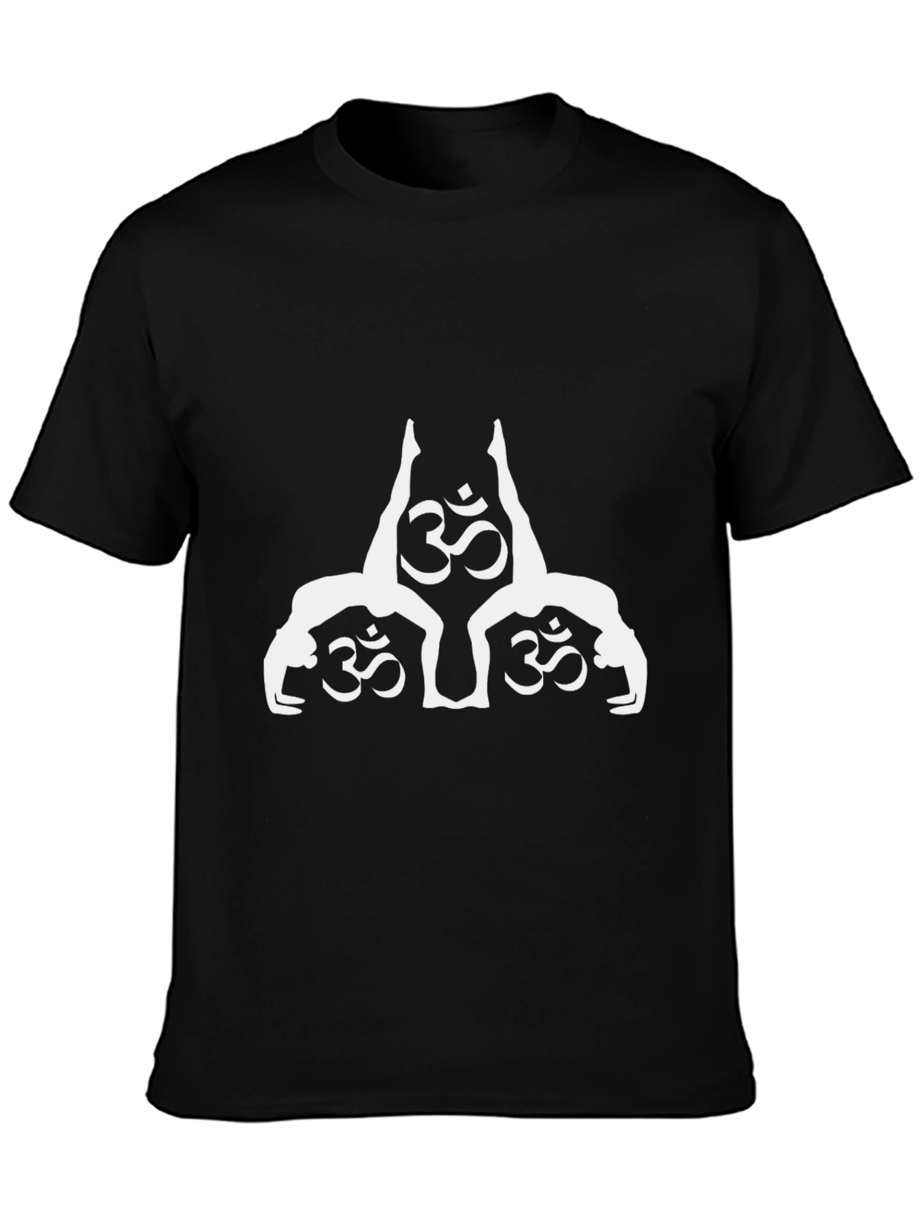 Yoga Om Symbol Black Tee