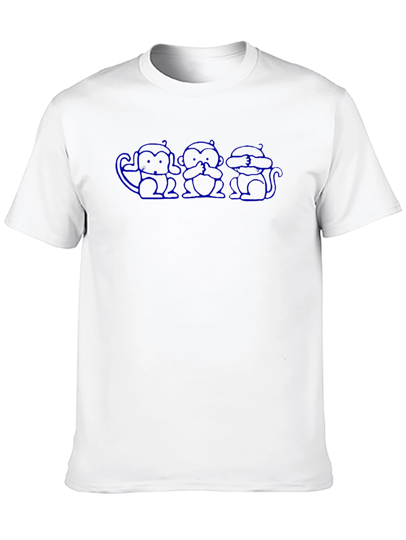 See No Evil T-Shirt - Black Crew Neck