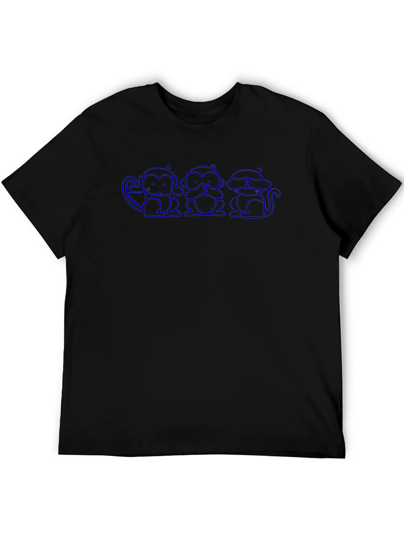 See No Evil T-Shirt - Black Crew Neck