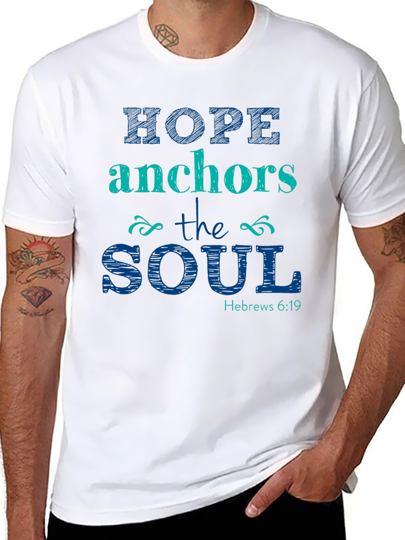 Hope Anchors the Soul Christian T-Shirt