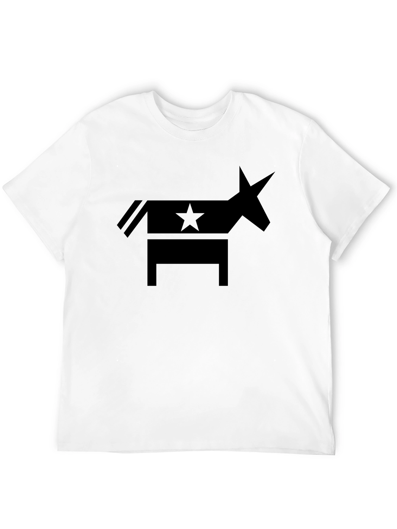 Democratic Donkey Star Graphic Tee - Classic Black T-Shirt