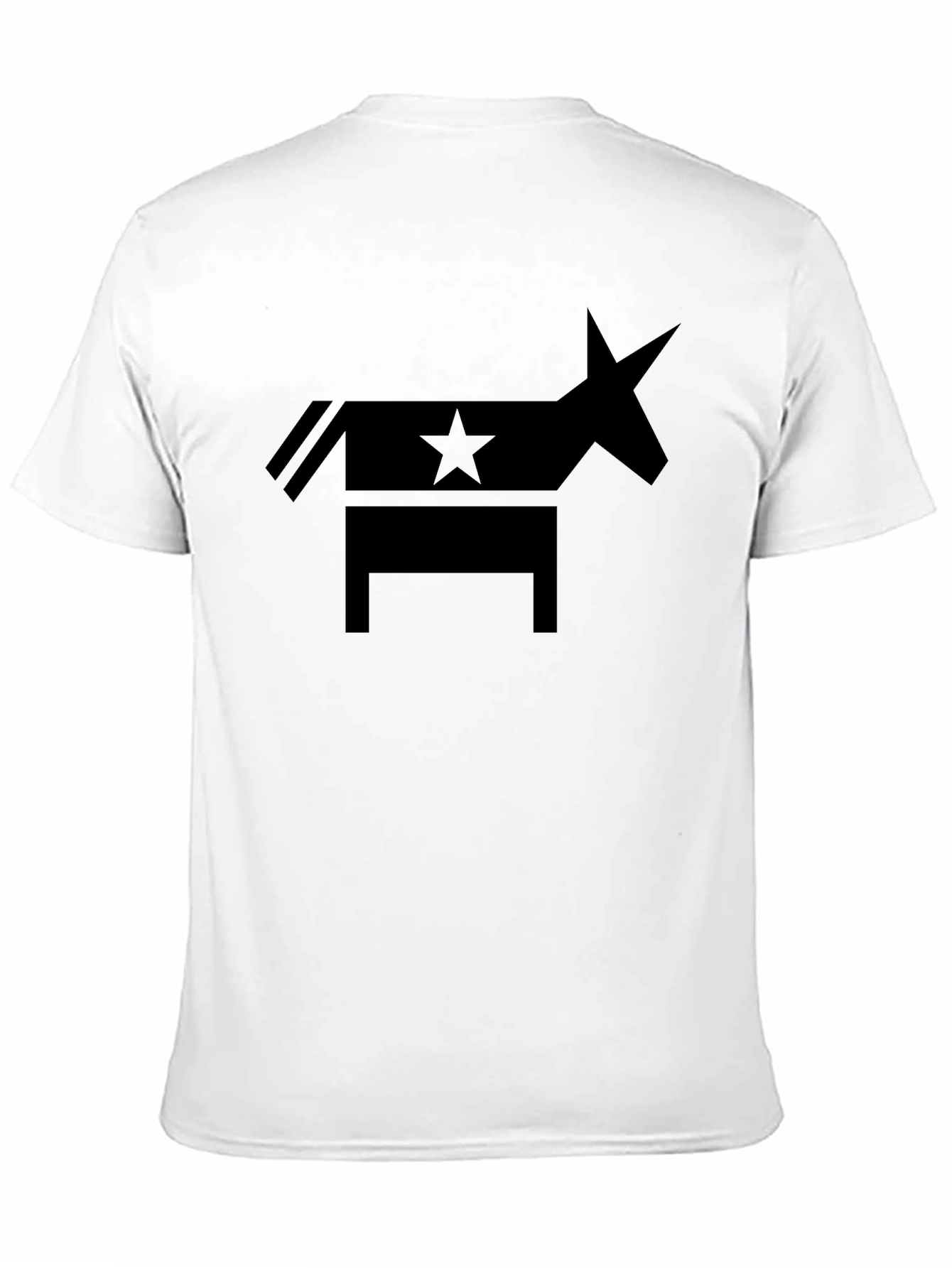 Democratic Donkey Star Graphic Tee - Classic Black T-Shirt