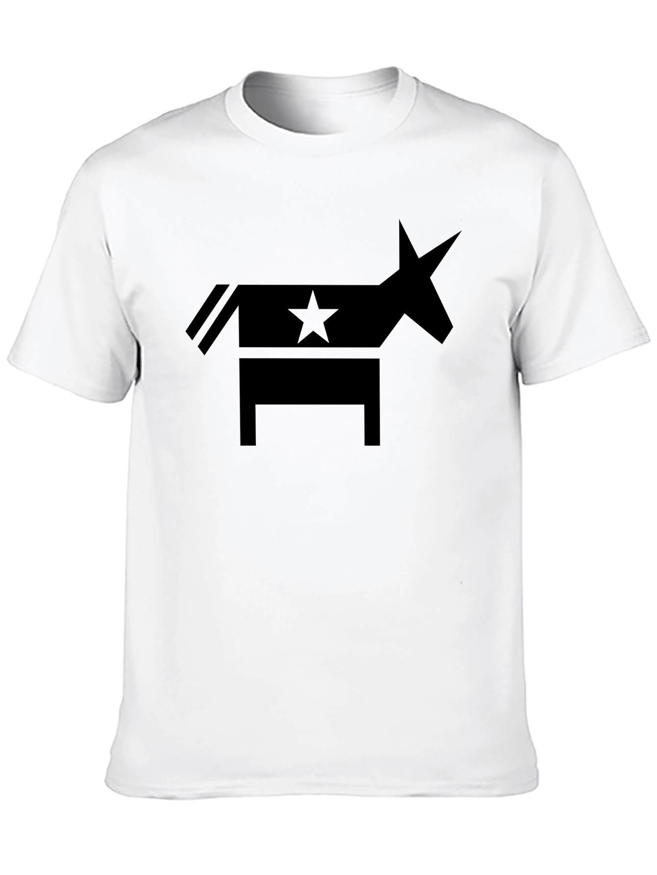 Democratic Donkey Star Graphic Tee - Classic Black T-Shirt