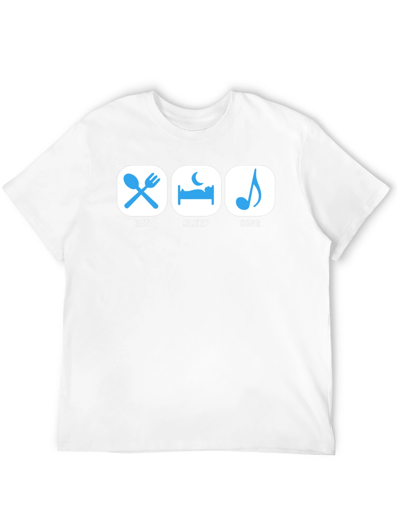 Eat Sleep Sing Black Graphic Tee