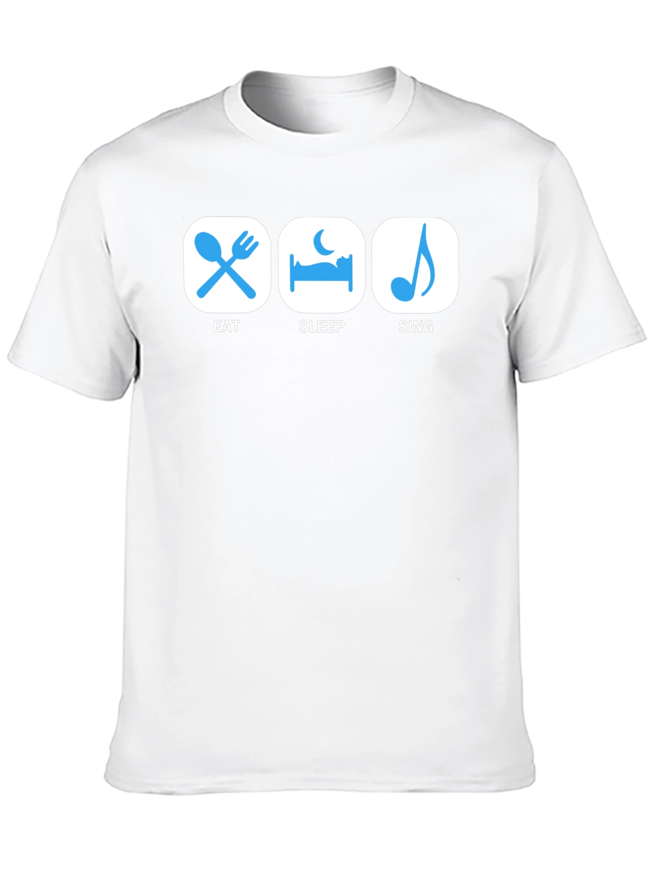 Eat Sleep Sing Black Graphic Tee