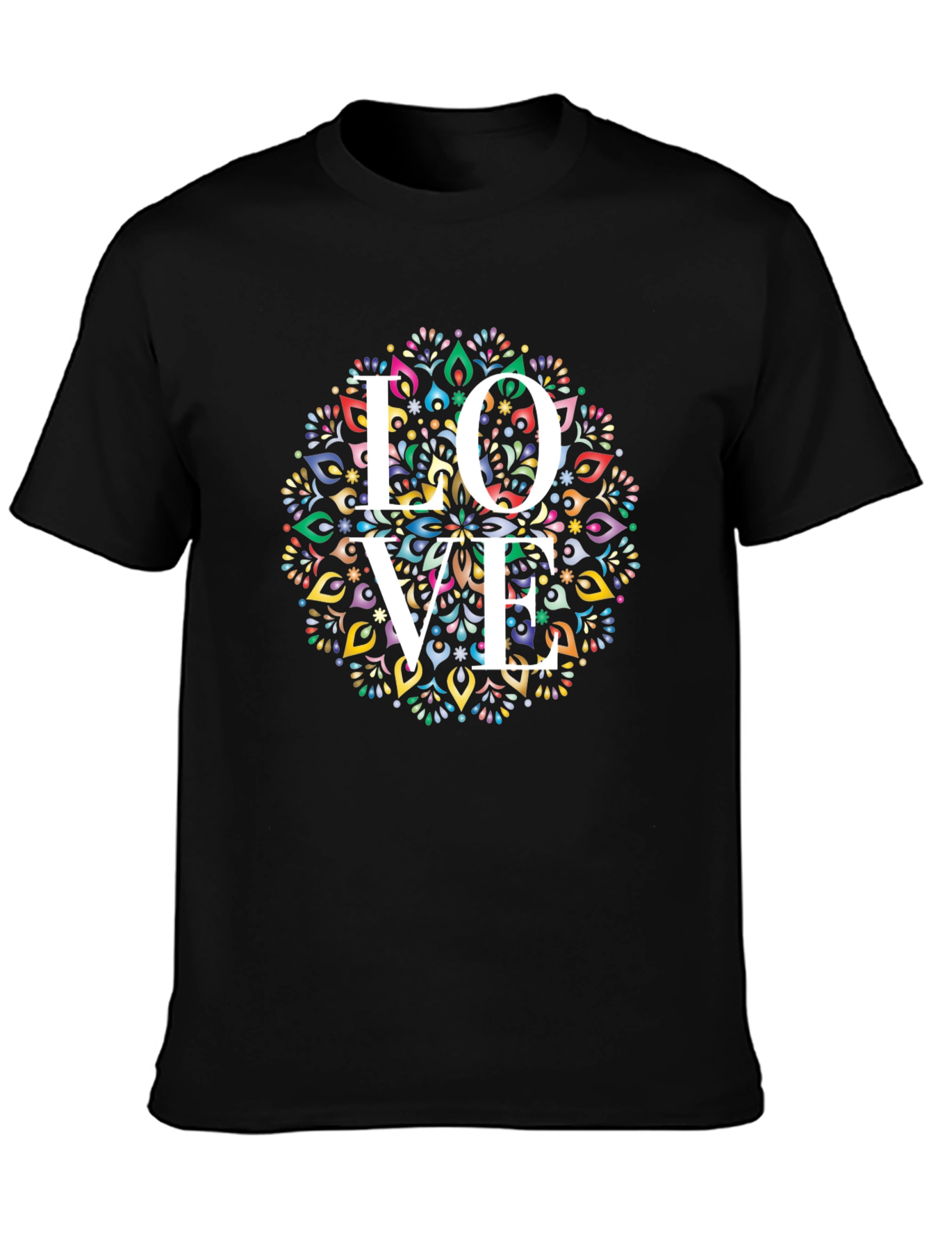 Love Mandala Graphic Tee - Stylish & Unique