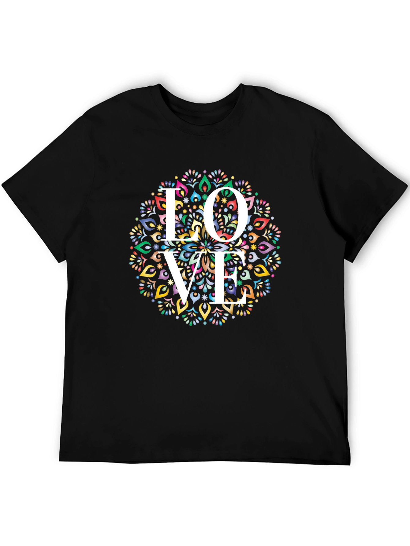 Love Mandala Graphic Tee - Stylish & Unique