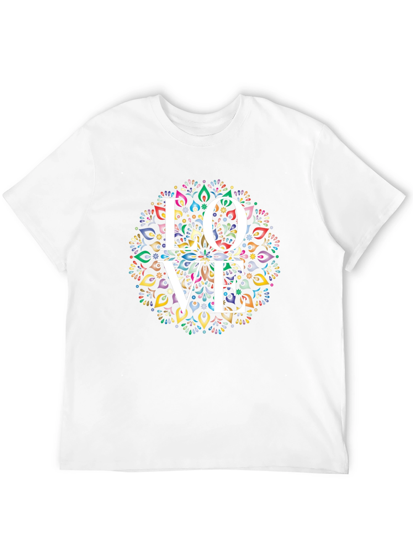 Love Mandala Graphic Tee - Stylish & Unique