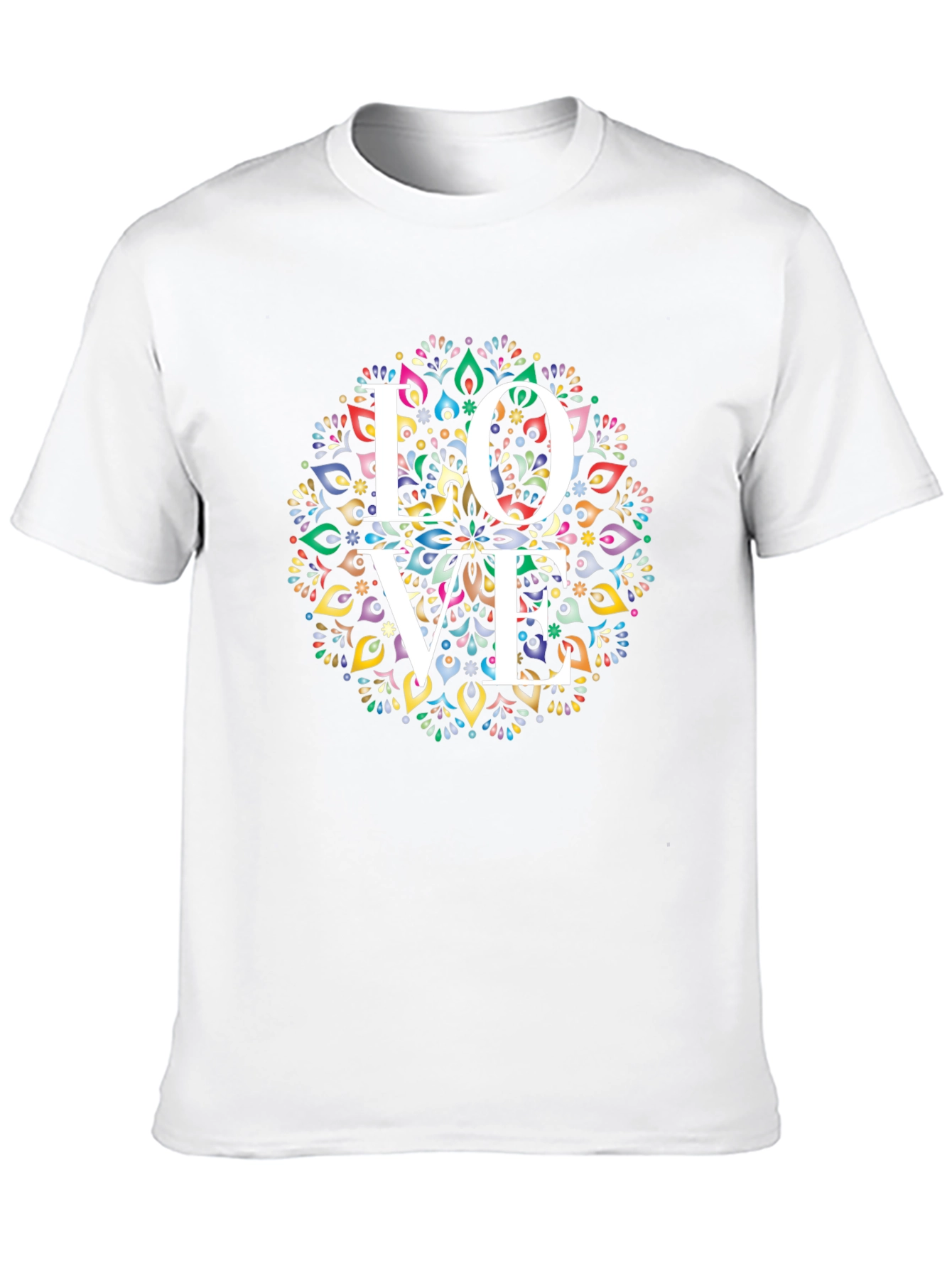 Love Mandala Graphic Tee - Stylish & Unique