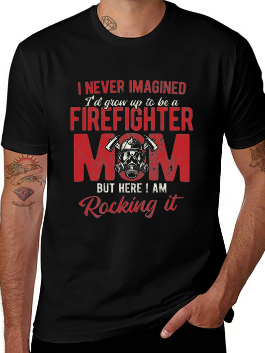 Firefighter Mom Graphic T-Shirt - Unisex