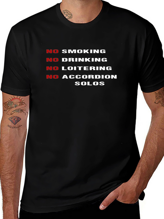 No Accordion Solos Graphic T-Shirt