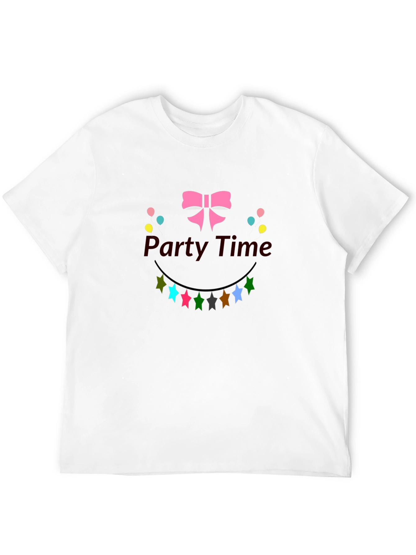 Party Time Black Graphic Tee