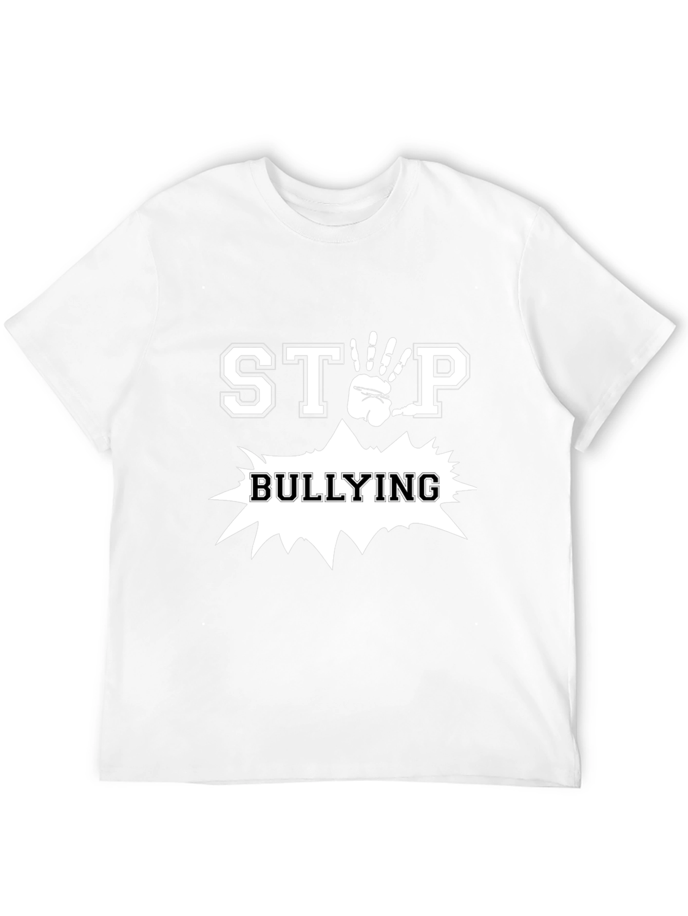 Stop Bullying T-Shirt - Black Short Sleeve