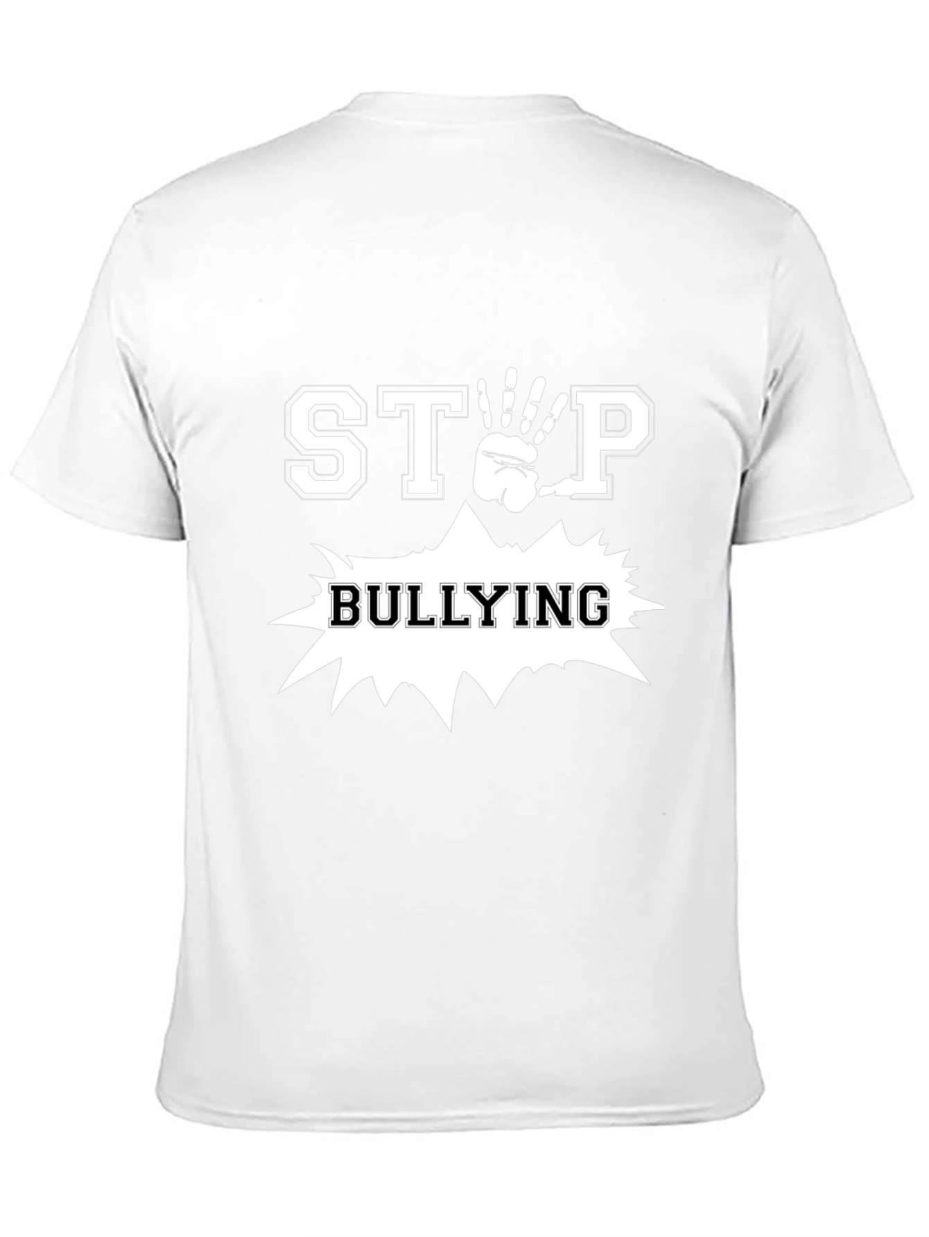 Stop Bullying T-Shirt - Black Short Sleeve