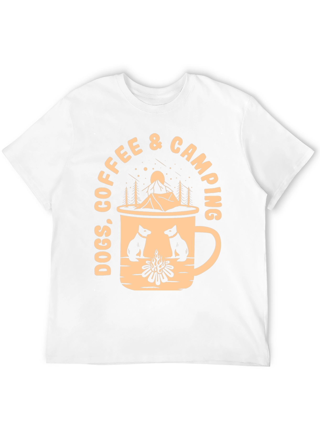Dogs Coffee & Camping T-Shirt