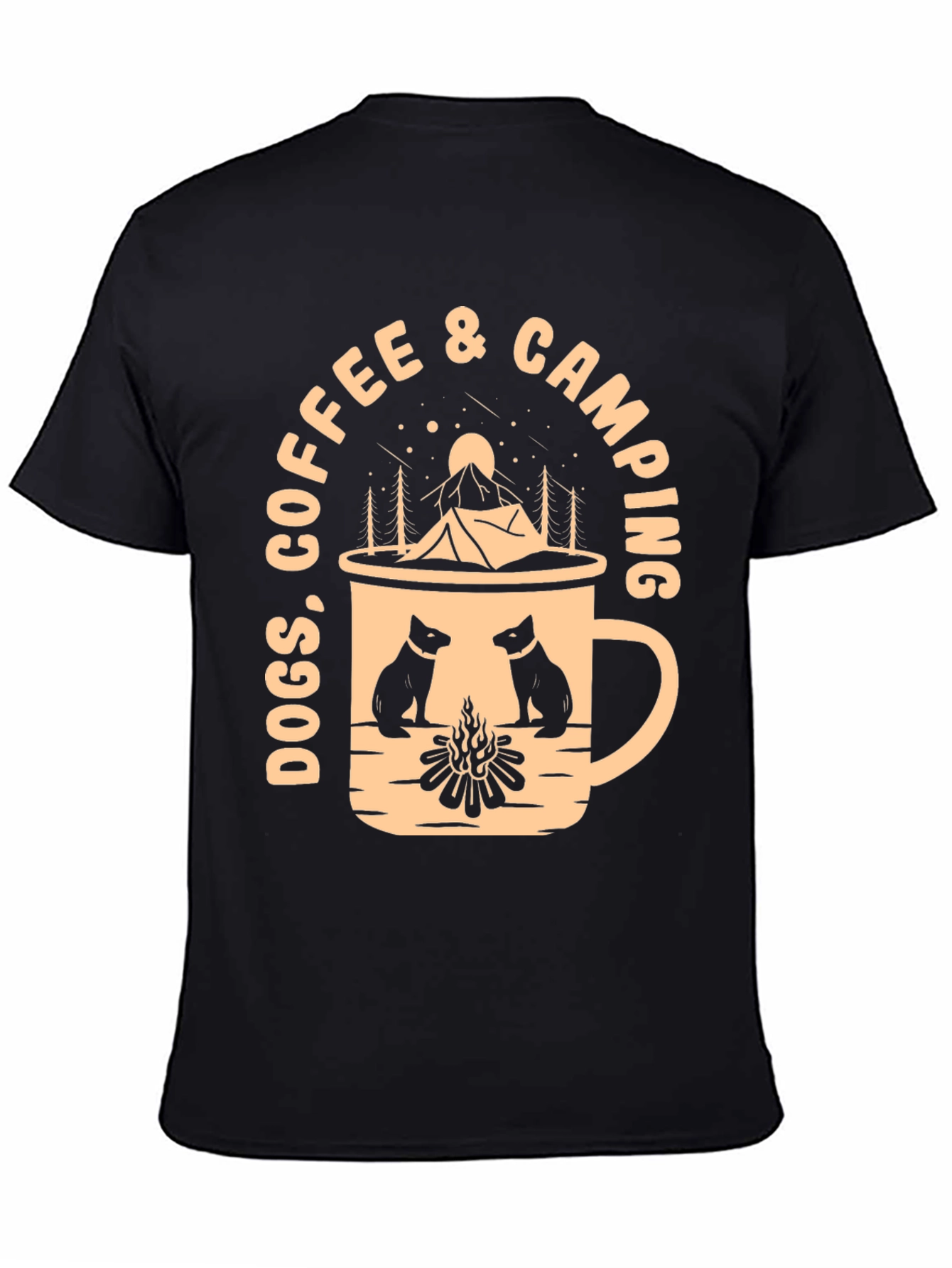 Dogs Coffee & Camping T-Shirt