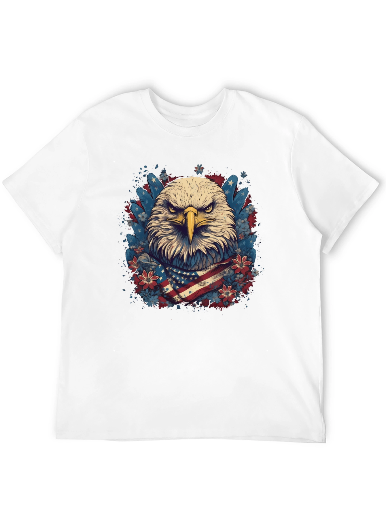 American Eagle Graphic Tee Patriotic USA Flag T-Shirt