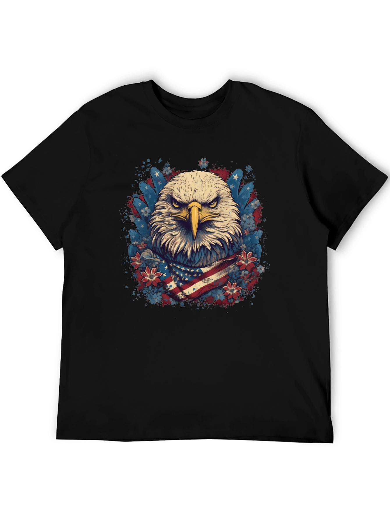 American Eagle Graphic Tee Patriotic USA Flag T-Shirt