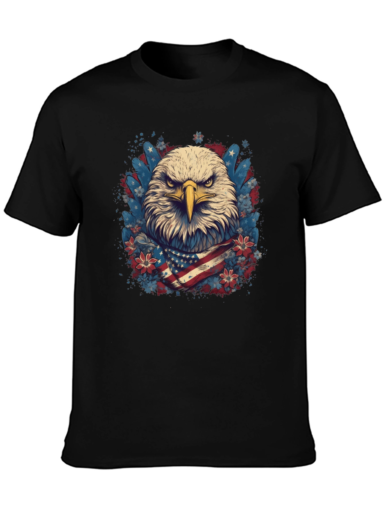 American Eagle Graphic Tee Patriotic USA Flag T-Shirt