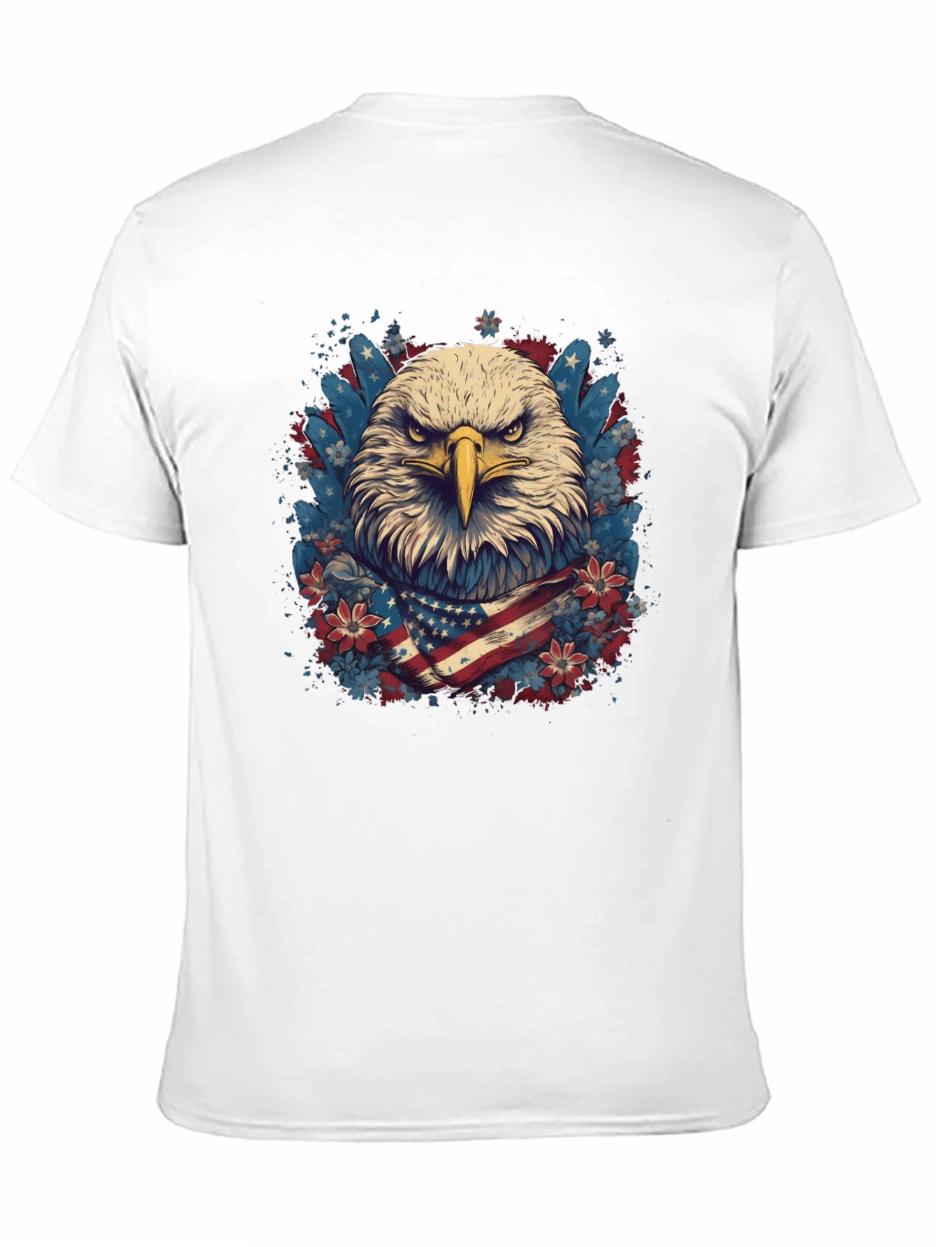 American Eagle Graphic Tee Patriotic USA Flag T-Shirt