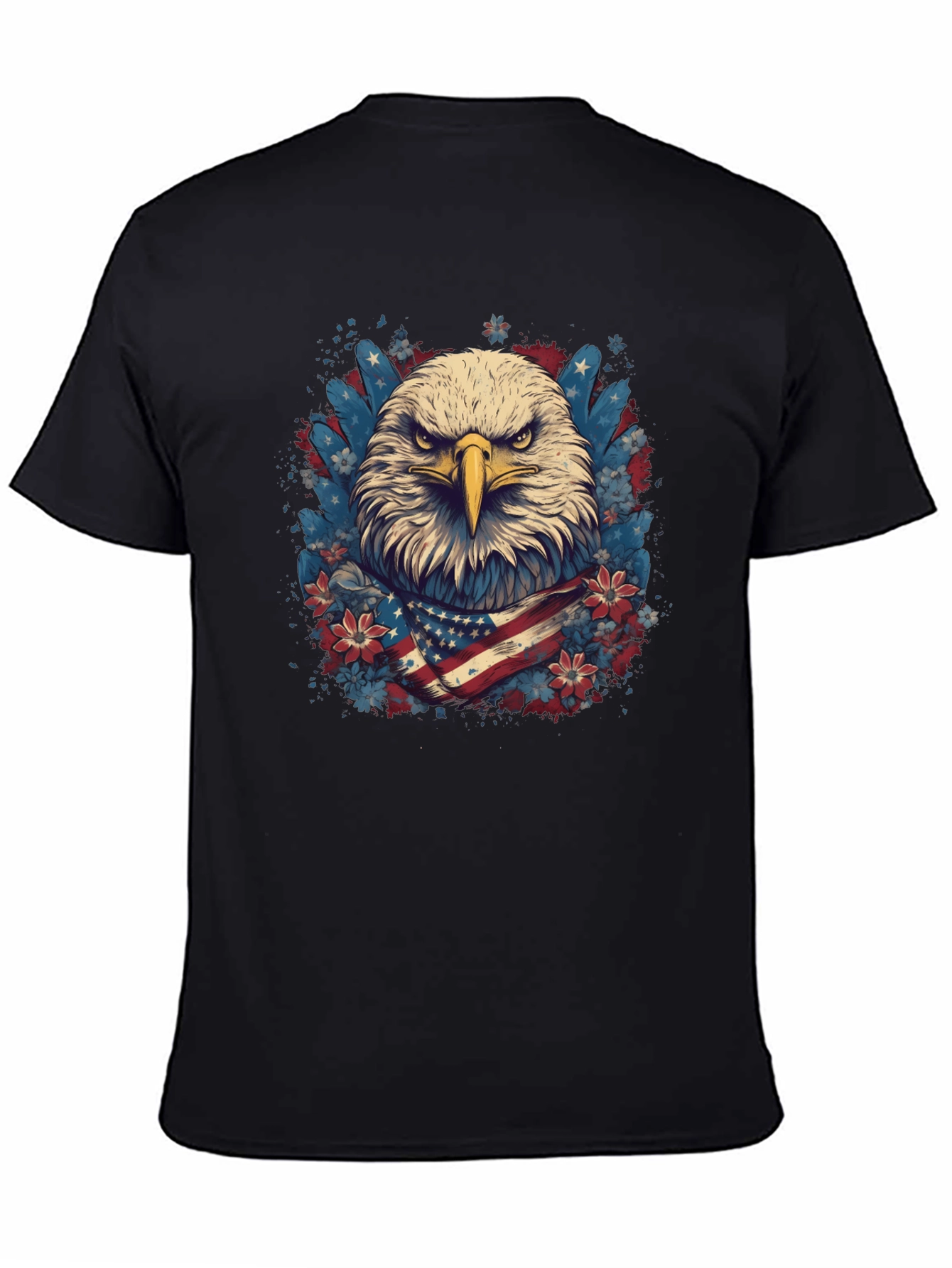 American Eagle Graphic Tee Patriotic USA Flag T-Shirt