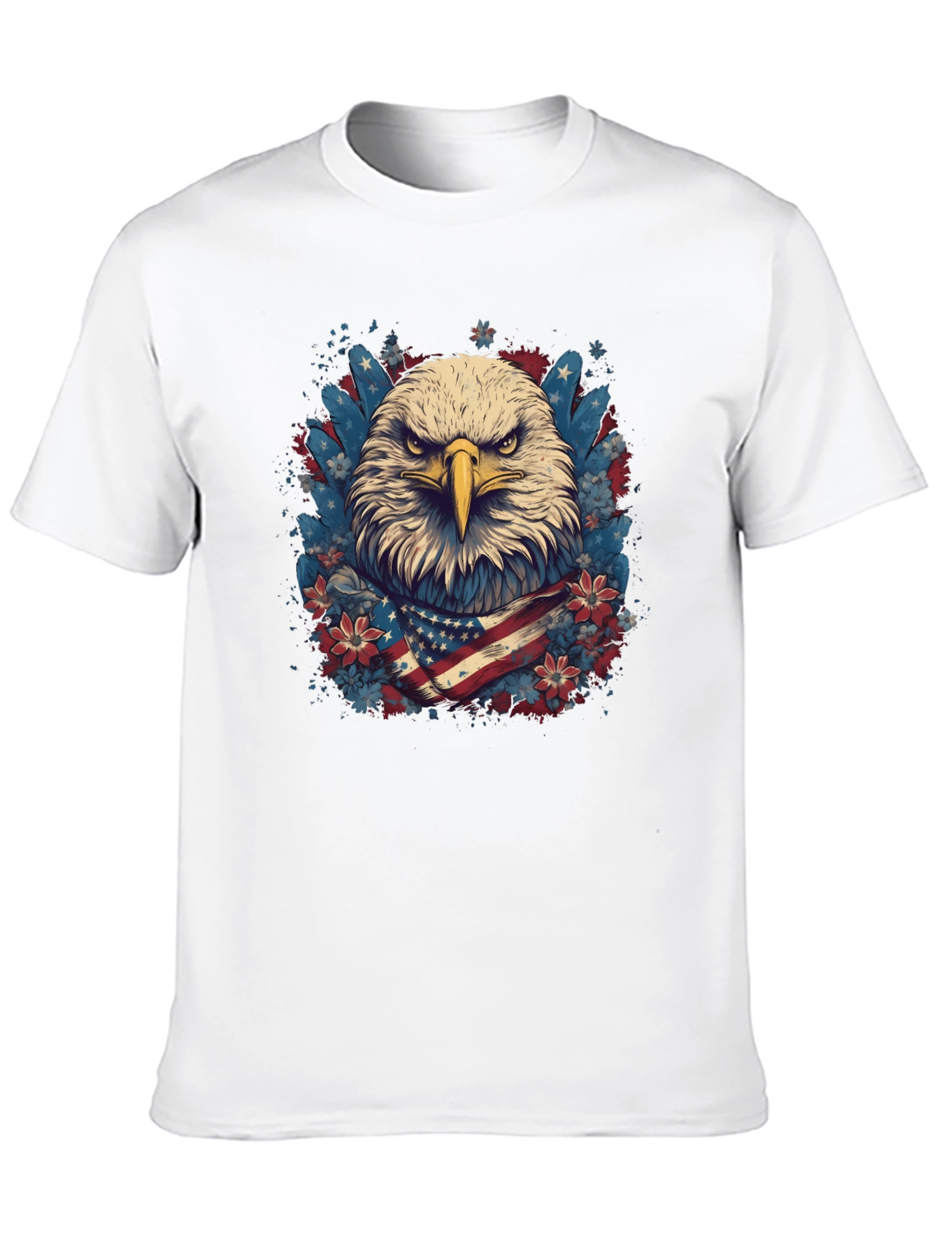 American Eagle Graphic Tee Patriotic USA Flag T-Shirt