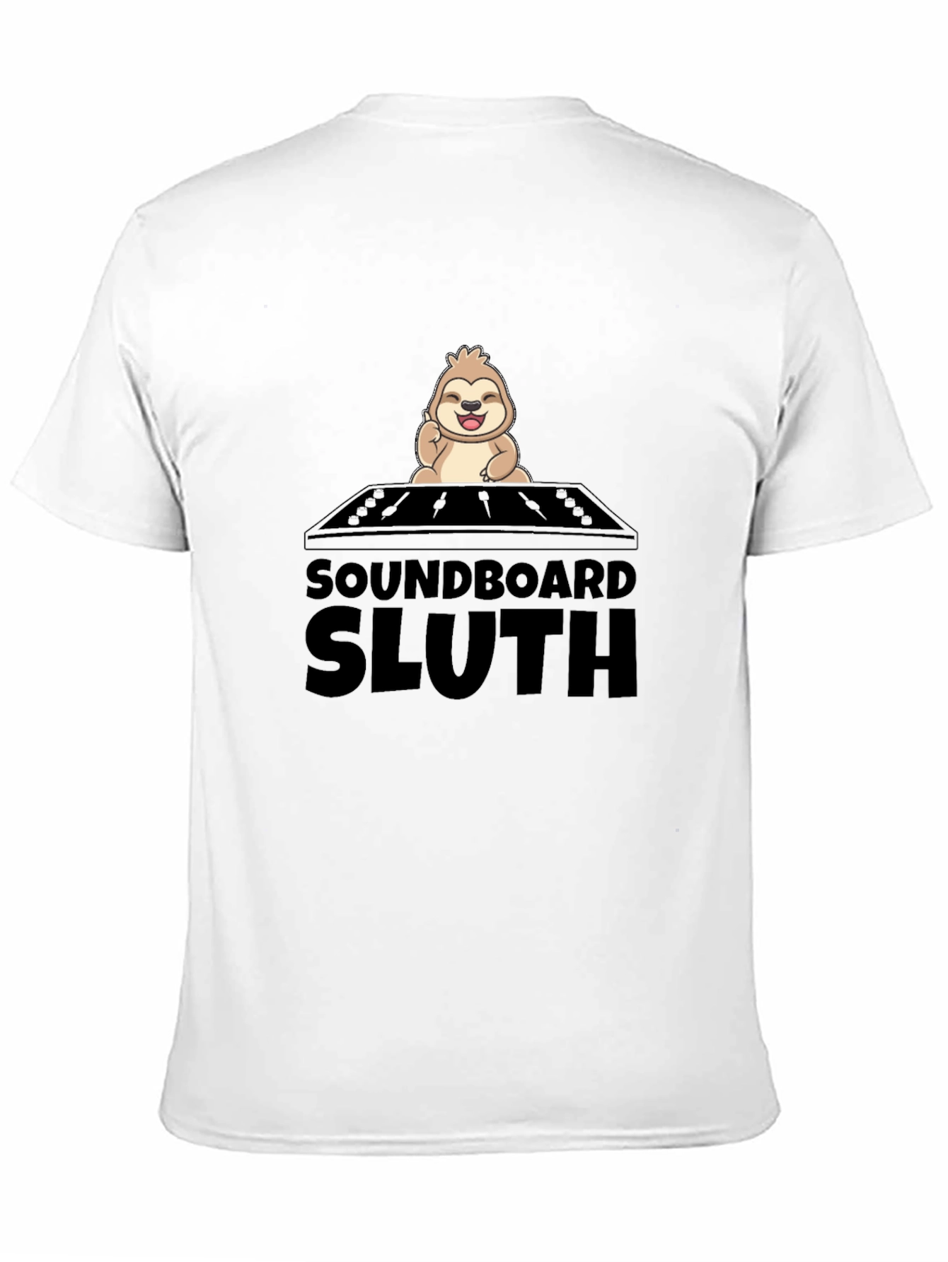 Soundboard Sloth Graphic Tee - Black