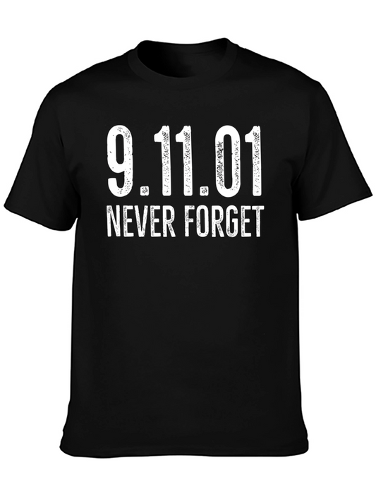 9/11 Never Forget Black T-Shirt