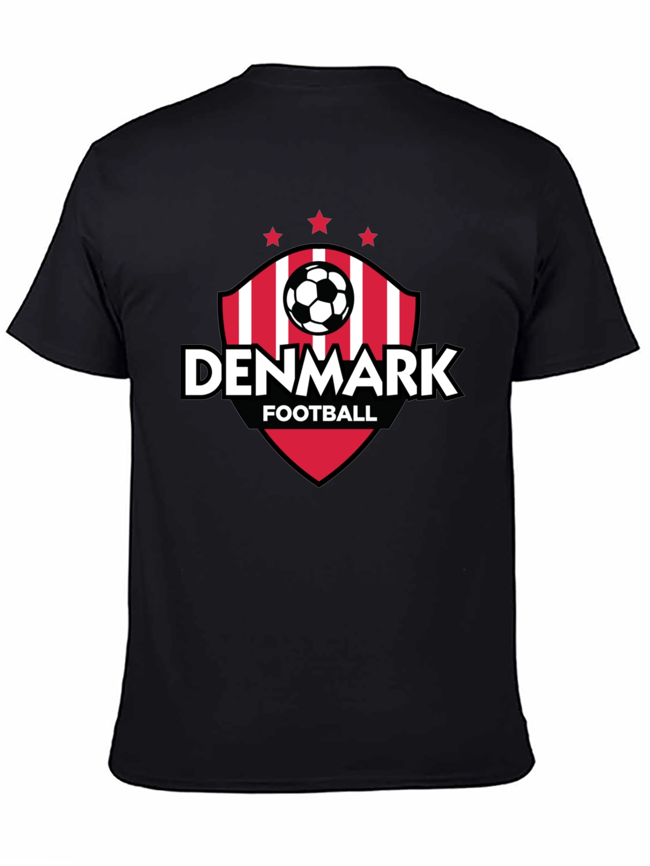 Denmark Football Fan T-Shirt - Black