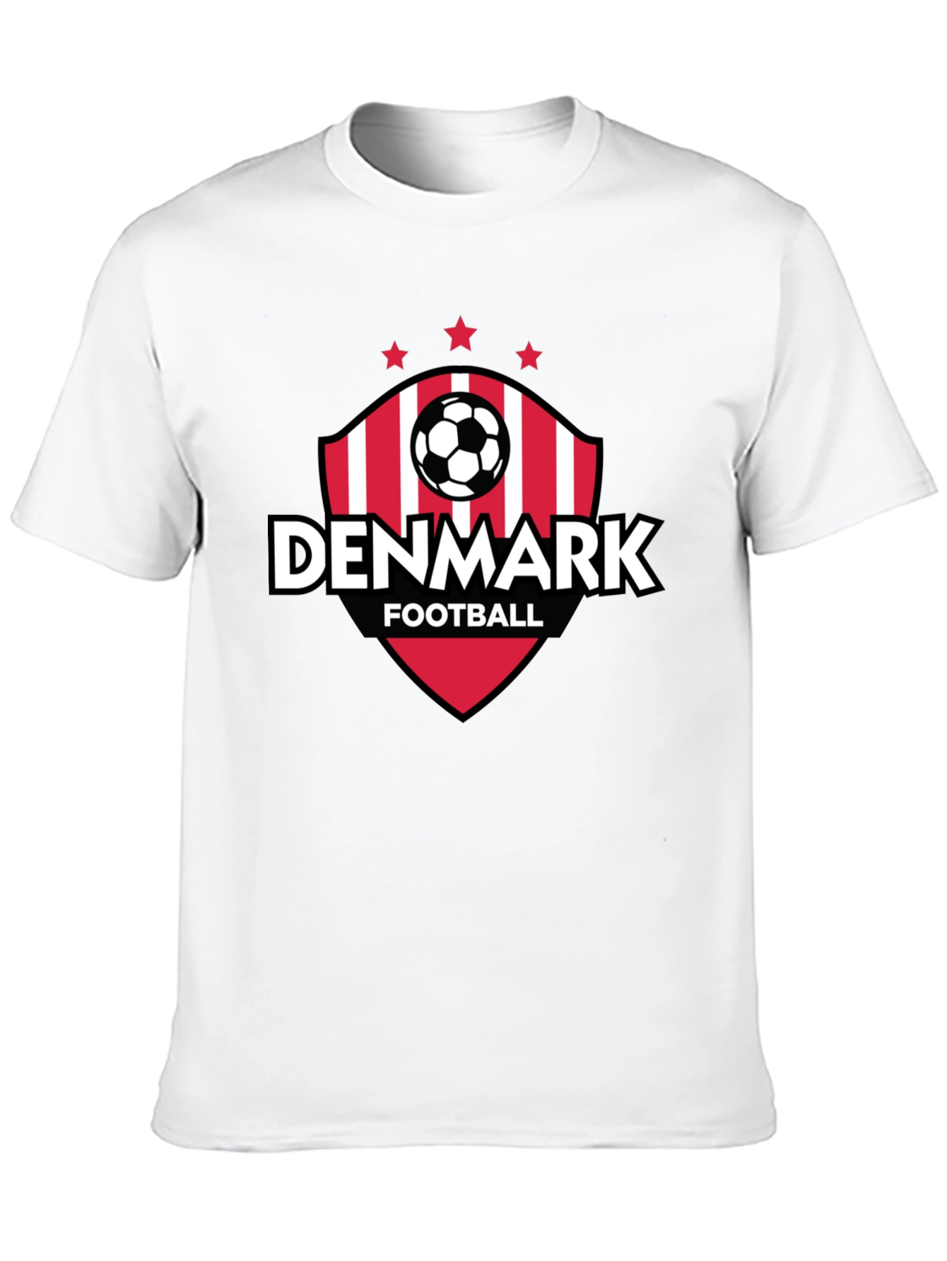 Denmark Football Fan T-Shirt - Black