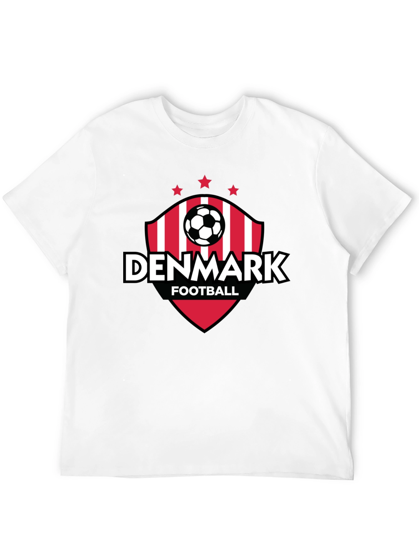Denmark Football Fan T-Shirt - Black