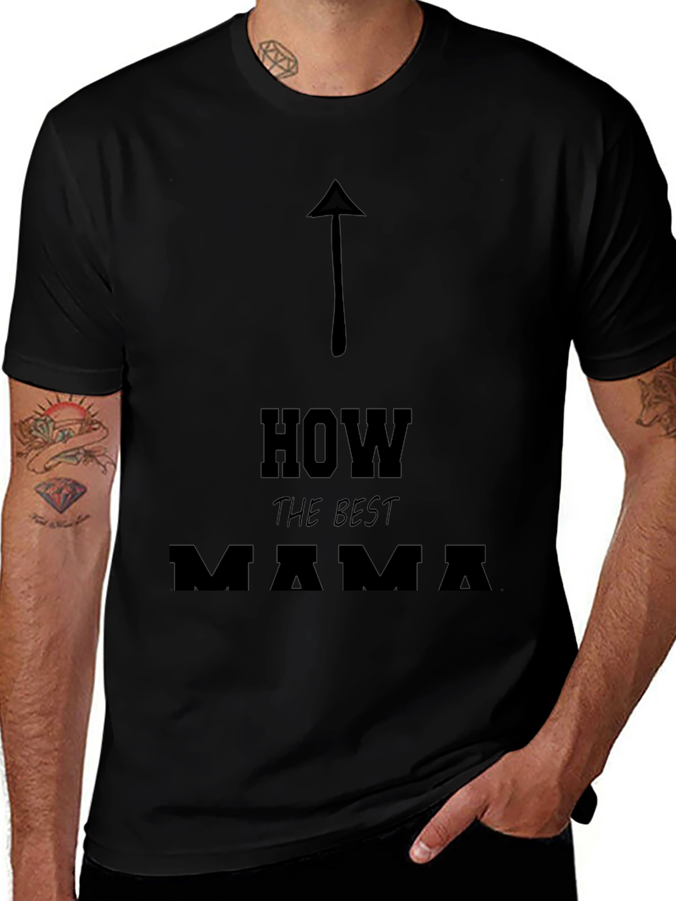 Best Mama Arrow Graphic Tee - Casual Unisex T-Shirt
