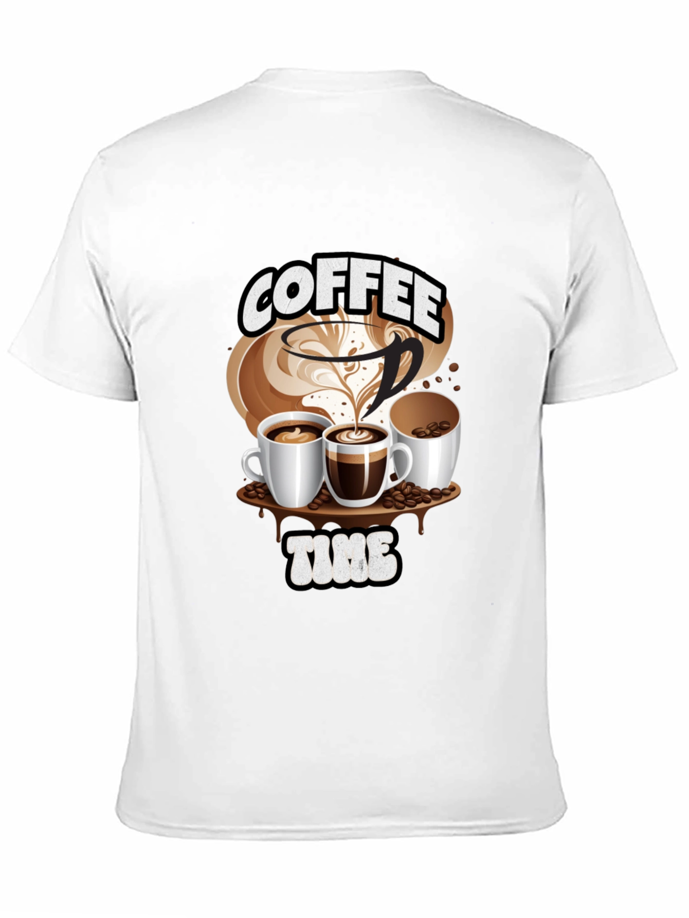Coffee Time Graphic Tee - Black