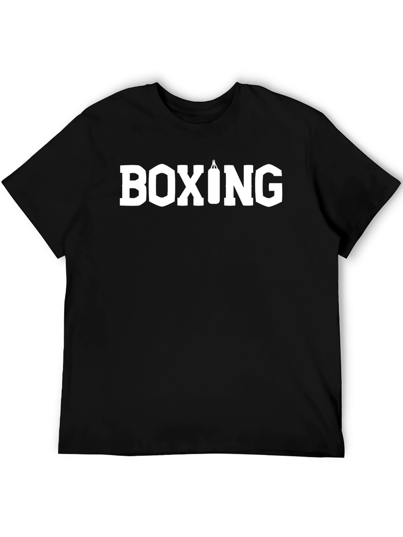 Boxing T-Shirt - Black Tee with Punching Bag Graphic