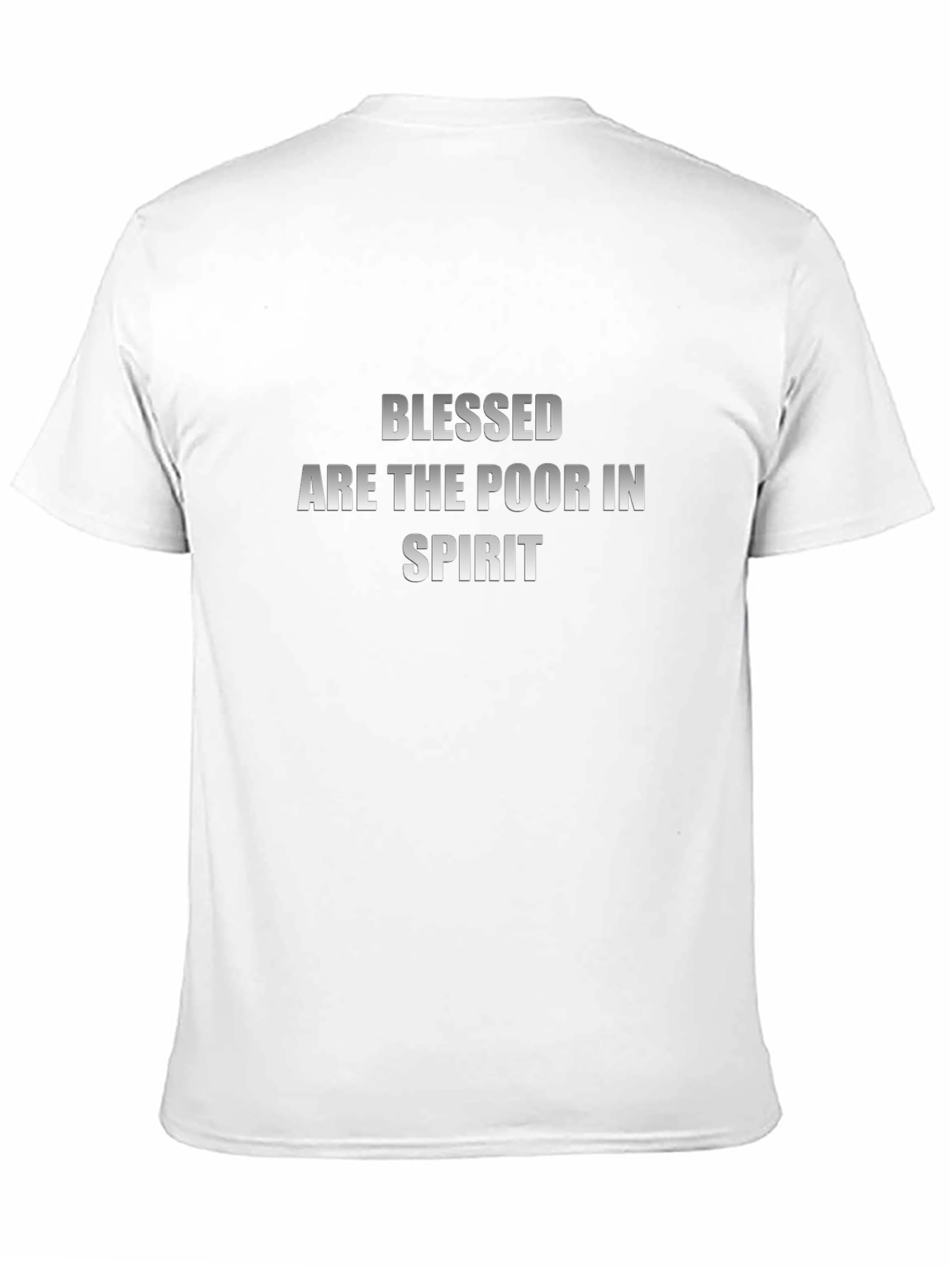 Blessed Are The Poor In Spirit Black T-Shirt
