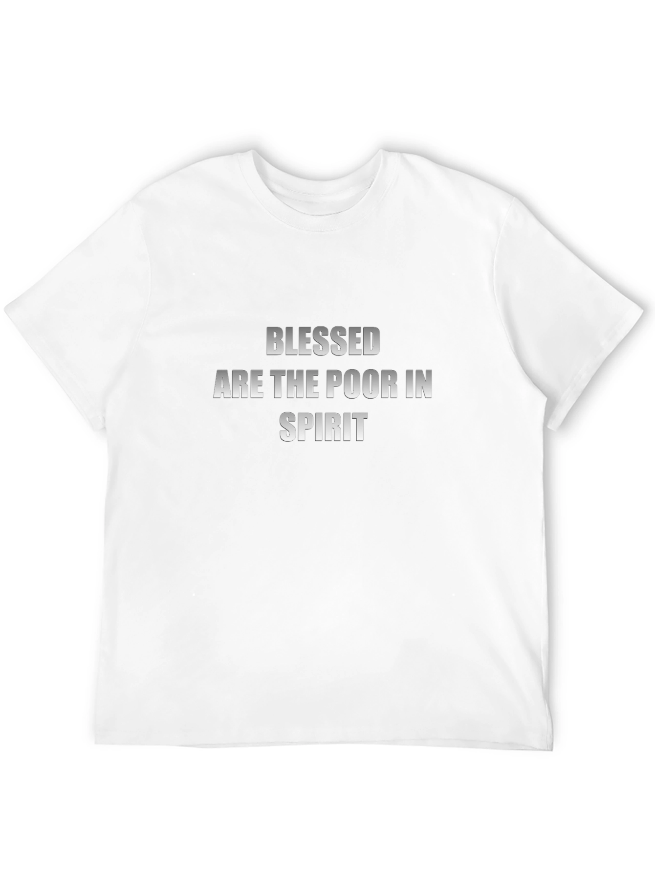 Blessed Are The Poor In Spirit Black T-Shirt