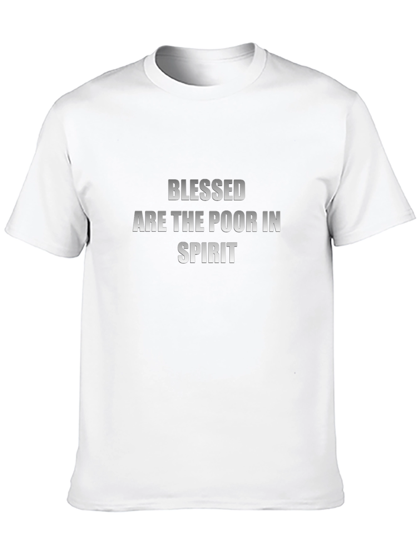 Blessed Are The Poor In Spirit Black T-Shirt