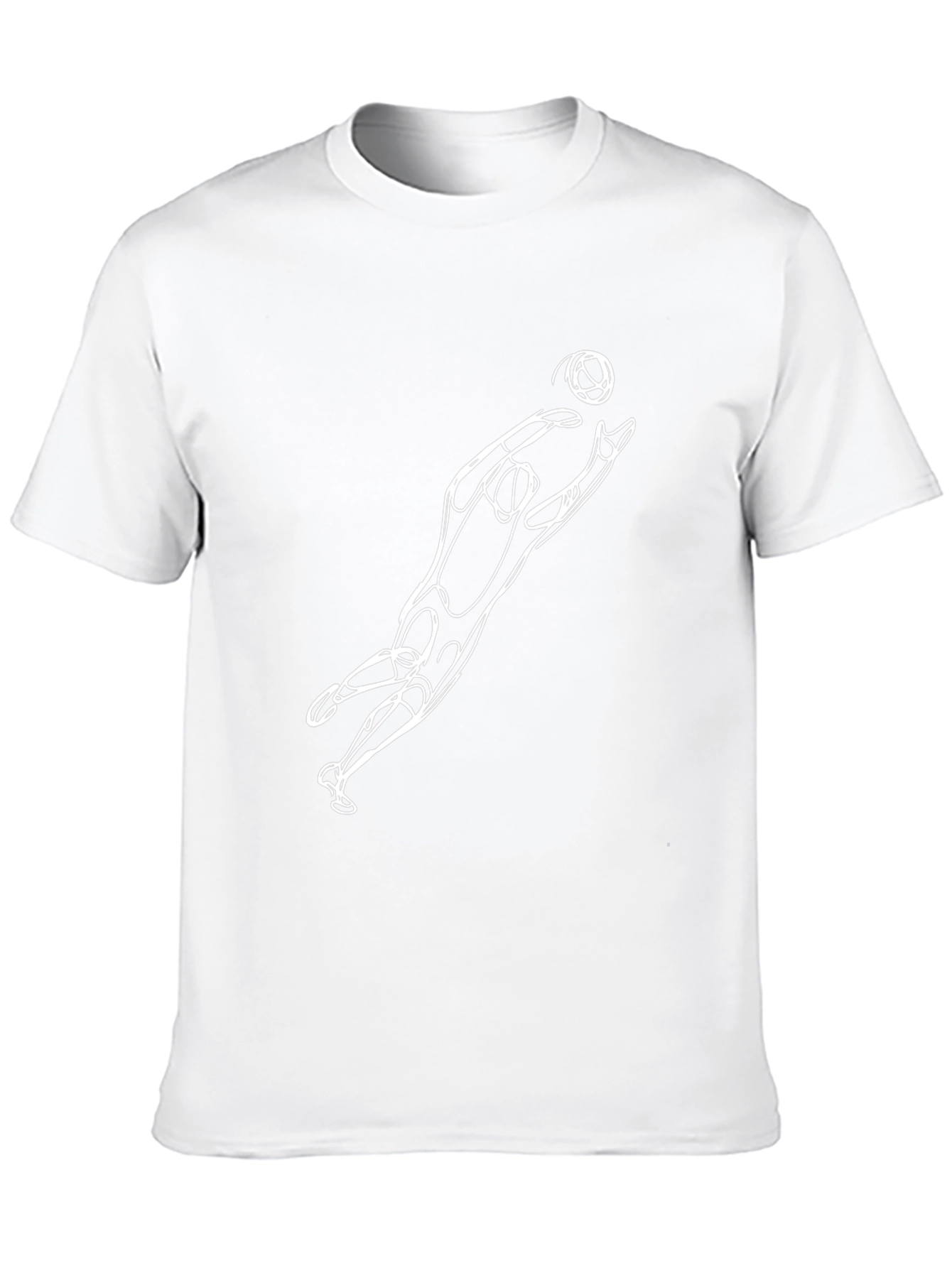 Abstract Goalie Black T-Shirt