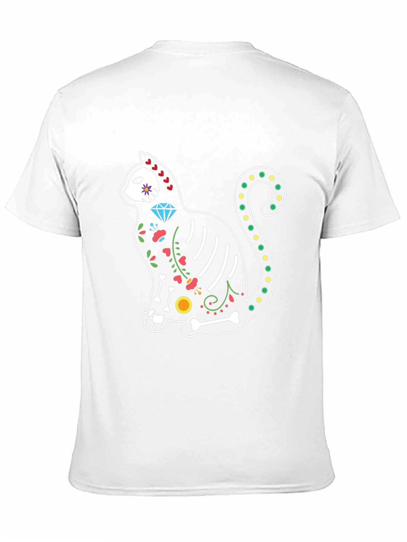 Day of the Dead Cat T-Shirt