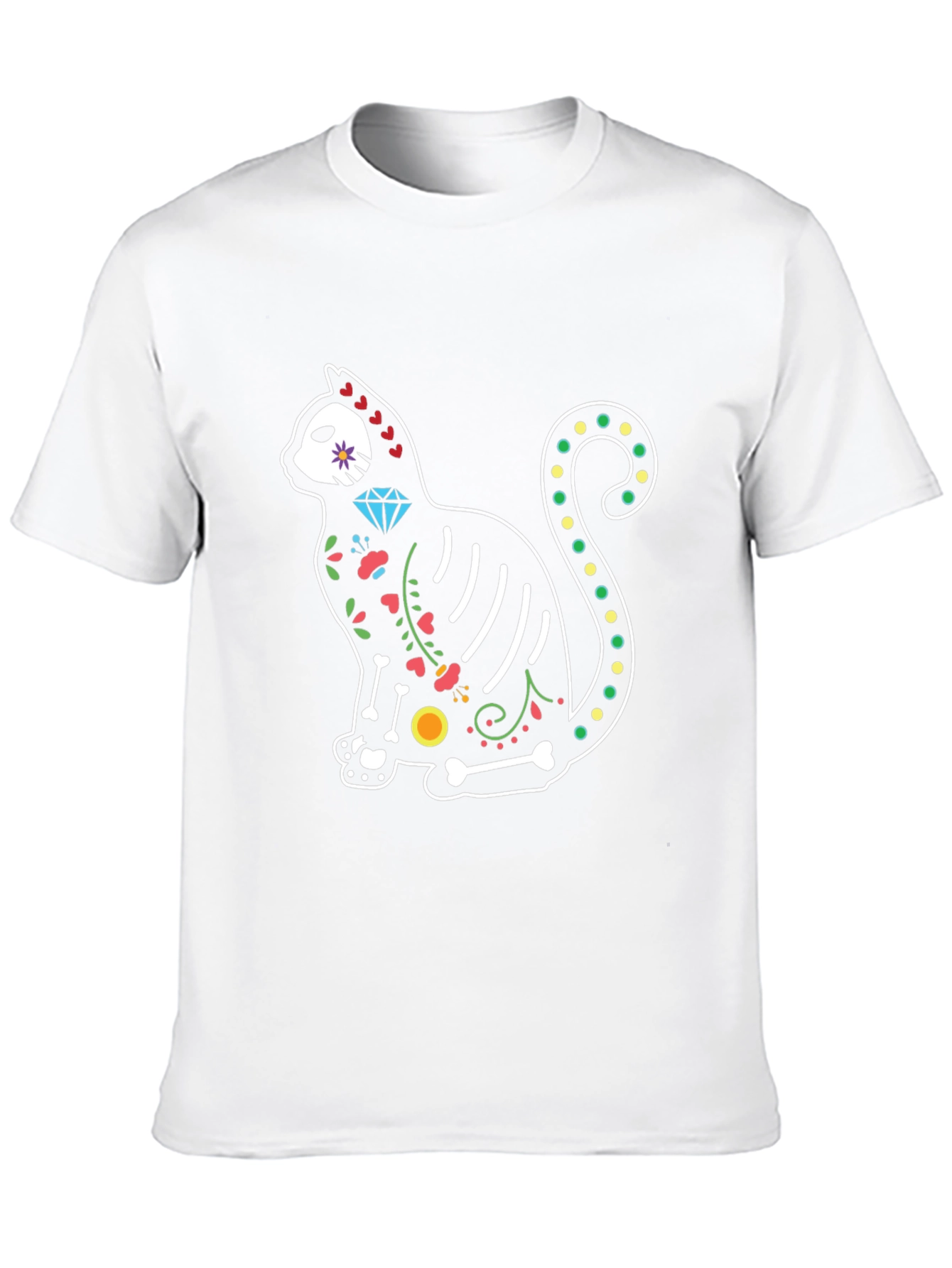 Day of the Dead Cat T-Shirt