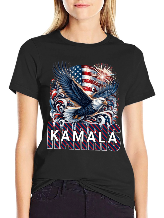 Kamala Harris Patriotic Eagle T-Shirt